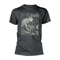 Pixies Monkey Grid Oficialūs marškinėliai Vyriški 4XL gray
