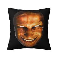 Aphex Twin Cushion Cover x cm Polyester Velvet Throw Pillow Case For Sofa Car Seat Home Decoration Pillowcase 30x30cm 12x12in orange