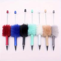 Pasidaryk Pats Silikono ir Akrilo Karoliukų Rinkinys, 5pcs Solid Color Diy Mixed Color Pen