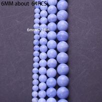 Agatų karoliukai, 6mm/About 64pcs