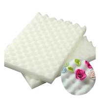 2Pcs Kitchen Fondant Sugarcraft Dry Flower Foam Pad Sponge Mats Cake Decorating white
