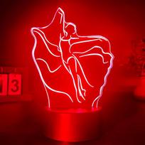 3D LED šokio lempa