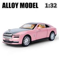 1:32 Rolls Royce Spectre Alloy Models Cars Toys High Simulation Metal Diecasts Sound Light Toy Vehicle Gifts For Kids Collection rožinė