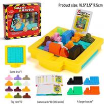 Kids' Clever Driver Chess Game: Huarong Road Car Puzzle for Early Education & Interactive Learning blue
