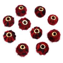 Dirbtinis pomponas,  Red (10pcs)