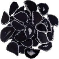 Agato plokštelės rinkinys, Black (irregular Shape)