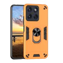 Case For Motorola Edge 70 Fusion Magnetic Metal Ring Holder TPU Frame Armor Plastic Shockproof Phone Protective Cover Fundas Moto Edge 70 Fusion black