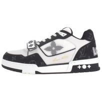 Louis Vuitton Sportbačiai žemi 'Velcro dirželis - Juodas Monograminis Džinsas' 1A9ZB0 43 white