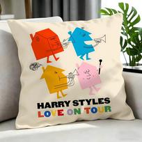 Singer - Harry Styles Cushion Cover Cushion Cover Set 4Pcs 50X50 45X45 40X40 Pillowcase Decorative Sofa Home Decor Peach skin 18*18(CM)-1Pcs red