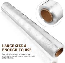 Celofano plėvelė su snaigėmis 3000x86 cm, 3 mil