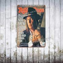 Neil Young dainininkai metalinis dekoras plakatas vintažinis skardinis ženklas metalinis ženklas dekoratyvinė plokštelė užeigai barui vyriškam kampeliui klubui sienos dekoracija 30x40cm(11.8x15.7inch)