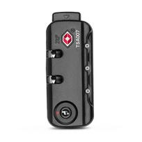 TSA007 Customs Lock Overseas Customs Clearance Trolley Luggage Suitcase Backpack Password Lock Padlock with Steel Cable gray