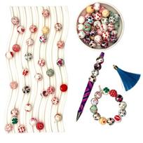Meilės rašto silikono karoliukų rinkinys, Valentines Day Series Silicone Beads 10