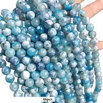 Agato karoliukai,  8mm 46pcs Beads