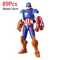 16cm  Marvel Legends lega Deadpool Spider Man Building Blocks Iron Man Cartoon Character building block Toys For Children No Box