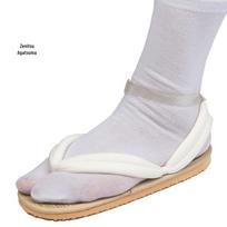 Demon Slayer Nezuko ir Shinobu mediniai klumpės - Cosplay batai suaugusiems ir vaikams 24CM (Size 34-38) white