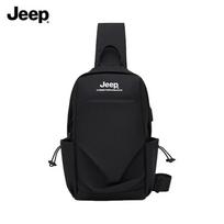 JEEP Men's Casual Crossbody Shoulder Bag black