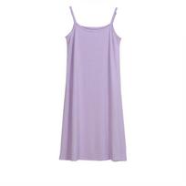 Women's Long Tanks Camisole Dress Tunic Slip Length Stretch Spaghetti Tank Top In Premium Quality Fabric XL gray