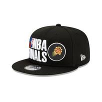 New Era Niu Yihua NBA Suns Western Conference Champion Flat-brimmed Baseball Cap Black Polyester Baseball Cap Men and Women Same Style 12883060 juoda