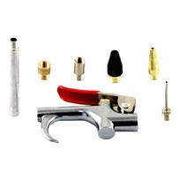Metal Body Air Blow Guns Set with 7 Piece Nozzle Assortment for Garage Cleanup, Equipment Care, Crevice Access and Repeated Dust Removal 1
