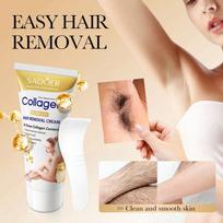 1PC Hair Removal Cream, Containing Collagen Essence, Centella Asiatica And Glycerin, Can Care Pores one-size / Collagen beige