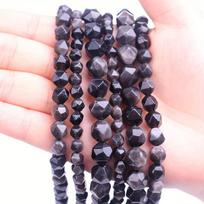 Obsidiano karoliukai, 8mm/About 46pcs