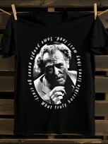 s Charles Bukowski T-shirt L black