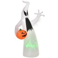 Self-inflating Spooky Ghost Phantom LED illuminated Halloween Decoration Polyester White 105 x 65 x 180 cm 105 x 65 x 180 cm balta