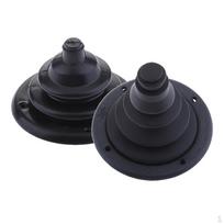 2 Valčių Sandariklis & Apsauga Kabeliui / Laidams Dujos 0mm 105mm Juoda black