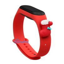 Fusion Accessories Xiaomi Mi Band 5 / 6 Red Xmas Sock