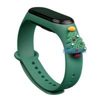 Fusion Accessories Xiaomi Mi Band 5 / 6 Green Xmas Christmas Tree 2