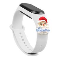 Fusion Accessories Xiaomi Mi Band 5 / 6 White Xmas Santa
