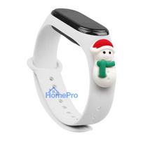 Fusion Accessories Xiaomi Mi Band 5 / 6 White Xmas Snowman 1