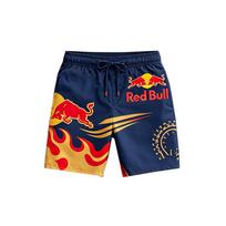 F1 Red Bull Motorsport maudymosi šortai vyriški vasariniai greitai džiūstantys paplūdimio šortai atsitiktiniai sportiniai lenktynių stiliaus raišteliais surišami maudymosi šortai L
