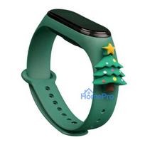 Fusion Accessories Xiaomi Mi Band 3 / 4 Light Green Xmas Christmas Tree