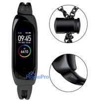 Fusion Accessories Xiaomi Mi Band 3 / 4 / 5 / 6 Black Metal Bracelet