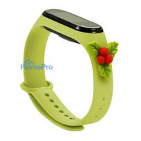 Fusion Accessories Xiaomi Mi Band 5 / 6 Green Xmas Mistletoe