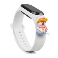 Fusion Accessories Xiaomi Mi Band 5 / 6 White Xmas Snowman 2