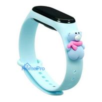 Fusion Accessories Xiaomi Mi Band 5 / 6 Light Blue Xmas Bear