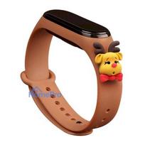 Fusion Accessories Xiaomi Mi Band 5 / 6 Brown Xmas Stag