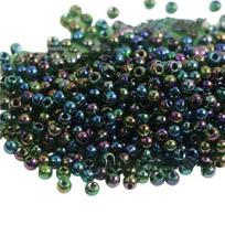 Stiklo karoliukai rinkinys,  Metallic Color