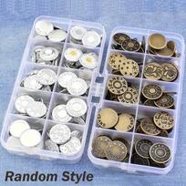 Metalo varžtai, Silvery+Bronze - 50 Sets/box