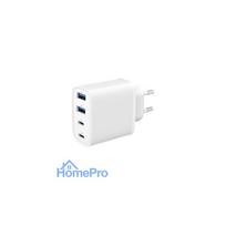 Charger Gembird 4-port 40W USB PD fast charger White 2xType-C 2xType-A QC 3.0