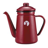 [Captain Stag] Enamel Coffee Pot 1.1L Red UH-525 brown