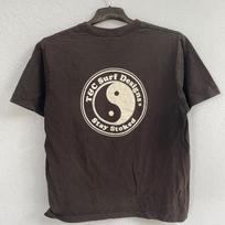 Y2k t&c surf designs hawaii ying and yang graphic tshirt M black