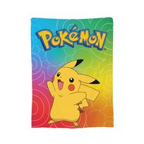 Pokemons Cartoon Blanket Flannel Print  Breathable Warm Throw Blanket for Bed Couch Rug Piece 40x50in