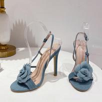 Liyke Seksualūs Slingback Sandalai su Dirželiu ir Sagtimi Gladiatoriaus Aukštakulniai Modernūs Sandalai Moteriški Vasaros Mados Gėlių Atviru Pirštu Šventiniai Bateliai 42 gray