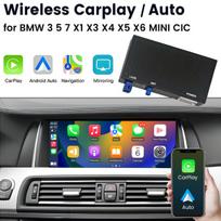 Belaidžio CarPlay Android Auto modulio dėžutė Junsun skirta Bnw CIC 3/5/7 serijos F10 F11 X1/X3/X4/X5/X6 ir MiNi modeliams