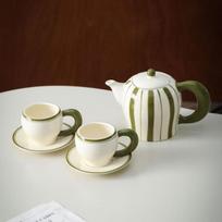 OLOEY Retro Ceramic Teapot Set white