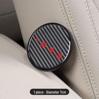 Volkswagen Tayron, Magotan, Weiling, Jetta, Teramont, Touran Carbon Fiber Texture Heat-Insulating Coaster gray
